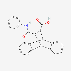 molecular formula C24H19NO3 B5199162 16-(anilinocarbonyl)tetracyclo[6.6.2.0~2,7~.0~9,14~]hexadeca-2,4,6,9,11,13-hexaene-15-carboxylic acid 