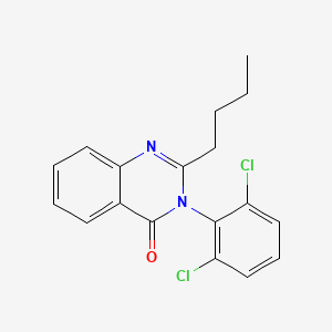 molecular formula C18H16Cl2N2O B5199171 2-butyl-3-(2,6-dichlorophenyl)-4(3H)-quinazolinone 