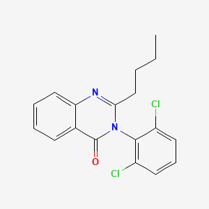 2-Butyl-3-(2,6-dichlorophenyl)quinazolin-4-one