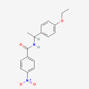 molecular formula C17H18N2O4 B5199191 N-[1-(4-ethoxyphenyl)ethyl]-4-nitrobenzamide 