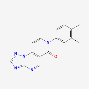 molecular formula C16H13N5O B5199196 7-(3,4-dimethylphenyl)pyrido[3,4-e][1,2,4]triazolo[1,5-a]pyrimidin-6(7H)-one 