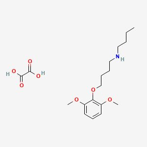 molecular formula C18H29NO7 B5199265 N-butyl-4-(2,6-dimethoxyphenoxy)-1-butanamine oxalate 