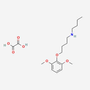 molecular formula C18H29NO7 B5199265 N-butyl-4-(2,6-dimethoxyphenoxy)butan-1-amine;oxalic acid 