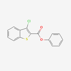 molecular formula C15H9ClO2S B5199269 phenyl 3-chloro-1-benzothiophene-2-carboxylate 