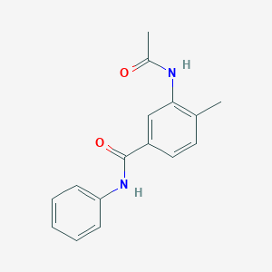 molecular formula C16H16N2O2 B5199285 3-(acetylamino)-4-methyl-N-phenylbenzamide 