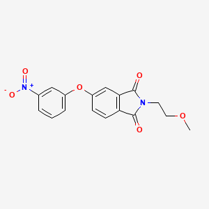 molecular formula C17H14N2O6 B5199326 2-(2-methoxyethyl)-5-(3-nitrophenoxy)-1H-isoindole-1,3(2H)-dione 