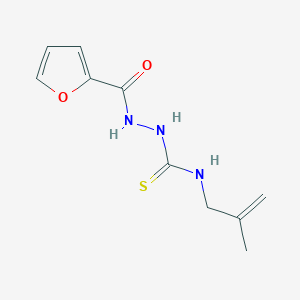 molecular formula C10H13N3O2S B5199329 2-(2-furoyl)-N-(2-methyl-2-propen-1-yl)hydrazinecarbothioamide 