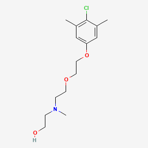 molecular formula C15H24ClNO3 B5199332 2-[{2-[2-(4-chloro-3,5-dimethylphenoxy)ethoxy]ethyl}(methyl)amino]ethanol 
