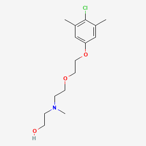 molecular formula C15H24ClNO3 B5199332 2-[2-[2-(4-Chloro-3,5-dimethylphenoxy)ethoxy]ethyl-methylamino]ethanol 