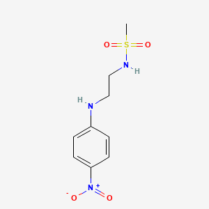 molecular formula C9H13N3O4S B5199336 N-{2-[(4-nitrophenyl)amino]ethyl}methanesulfonamide 