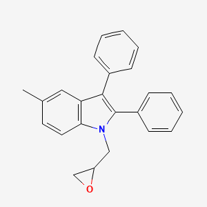 molecular formula C24H21NO B5199425 5-methyl-1-(2-oxiranylmethyl)-2,3-diphenyl-1H-indole 