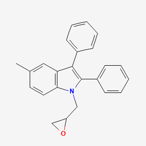 5-methyl-1-(2-oxiranylmethyl)-2,3-diphenyl-1H-indole