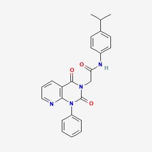 molecular formula C24H22N4O3 B5199426 2-(2,4-dioxo-1-phenyl-1,4-dihydropyrido[2,3-d]pyrimidin-3(2H)-yl)-N-(4-isopropylphenyl)acetamide 