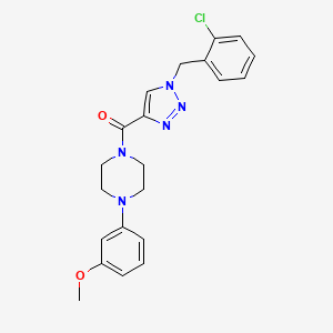 1-{[1-(2-chlorobenzyl)-1H-1,2,3-triazol-4-yl]carbonyl}-4-(3-methoxyphenyl)piperazine