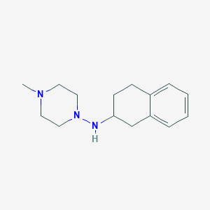 molecular formula C15H23N3 B5199473 4-methyl-N-(1,2,3,4-tetrahydro-2-naphthalenyl)-1-piperazinamine 