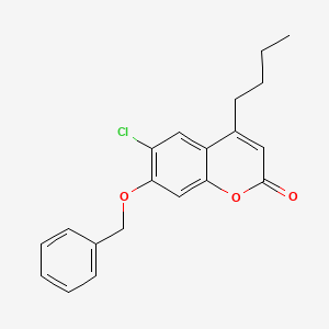 7-(benzyloxy)-4-butyl-6-chloro-2H-chromen-2-one