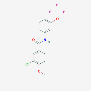 3-chloro-4-ethoxy-N-[3-(trifluoromethoxy)phenyl]benzamide