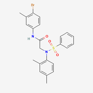 N~1~-(4-bromo-3-methylphenyl)-N~2~-(2,4-dimethylphenyl)-N~2~-(phenylsulfonyl)glycinamide