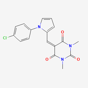 5-{[1-(4-chlorophenyl)-1H-pyrrol-2-yl]methylene}-1,3-dimethyl-2,4,6(1H,3H,5H)-pyrimidinetrione