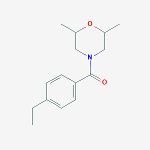 4-(4-ethylbenzoyl)-2,6-dimethylmorpholine