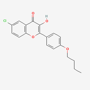 2-(4-butoxyphenyl)-6-chloro-3-hydroxy-4H-chromen-4-one