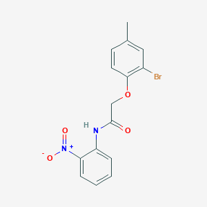 molecular formula C15H13BrN2O4 B5199571 2-(2-bromo-4-methylphenoxy)-N-(2-nitrophenyl)acetamide 