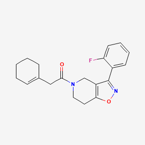 5-(1-cyclohexen-1-ylacetyl)-3-(2-fluorophenyl)-4,5,6,7-tetrahydroisoxazolo[4,5-c]pyridine