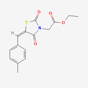 ethyl [5-(4-methylbenzylidene)-2,4-dioxo-1,3-thiazolidin-3-yl]acetate