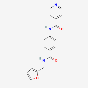 N-(4-{[(2-furylmethyl)amino]carbonyl}phenyl)isonicotinamide