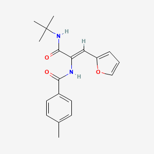 N-[1-[(tert-butylamino)carbonyl]-2-(2-furyl)vinyl]-4-methylbenzamide