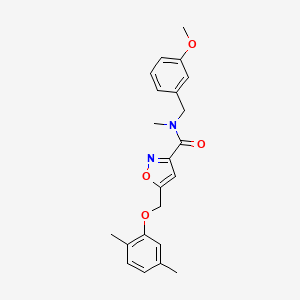 5-[(2,5-dimethylphenoxy)methyl]-N-(3-methoxybenzyl)-N-methyl-3-isoxazolecarboxamide