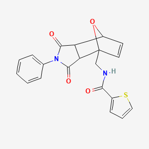 N-[(3,5-dioxo-4-phenyl-10-oxa-4-azatricyclo[5.2.1.0~2,6~]dec-8-en-1-yl)methyl]-2-thiophenecarboxamide