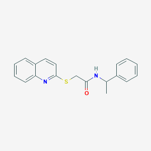 N-(1-phenylethyl)-2-(2-quinolinylthio)acetamide