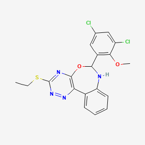 6-(3,5-dichloro-2-methoxyphenyl)-3-(ethylthio)-6,7-dihydro[1,2,4]triazino[5,6-d][3,1]benzoxazepine