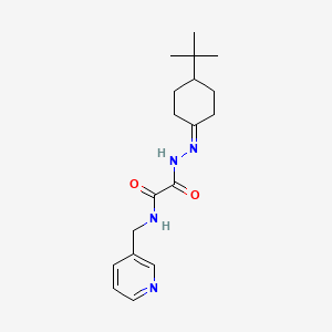 molecular formula C18H26N4O2 B5199722 2-[2-(4-tert-butylcyclohexylidene)hydrazino]-2-oxo-N-(3-pyridinylmethyl)acetamide 