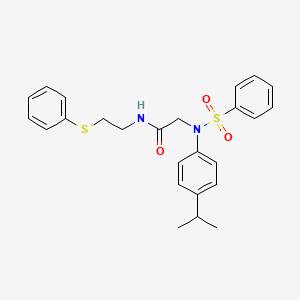 N~2~-(4-isopropylphenyl)-N~2~-(phenylsulfonyl)-N~1~-[2-(phenylthio)ethyl]glycinamide