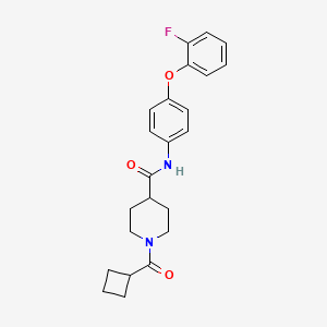 1-(cyclobutylcarbonyl)-N-[4-(2-fluorophenoxy)phenyl]-4-piperidinecarboxamide