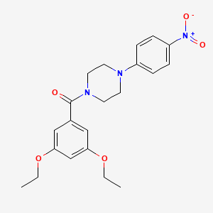 molecular formula C21H25N3O5 B5199788 1-(3,5-diethoxybenzoyl)-4-(4-nitrophenyl)piperazine 