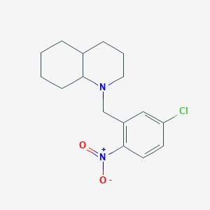 1-(5-chloro-2-nitrobenzyl)decahydroquinoline