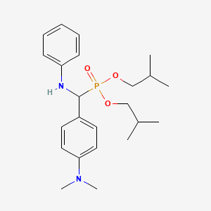 diisobutyl {anilino[4-(dimethylamino)phenyl]methyl}phosphonate
