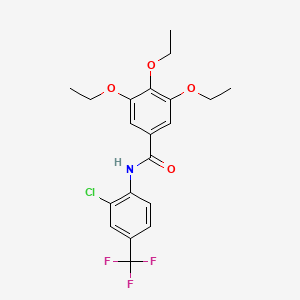 N-[2-chloro-4-(trifluoromethyl)phenyl]-3,4,5-triethoxybenzamide