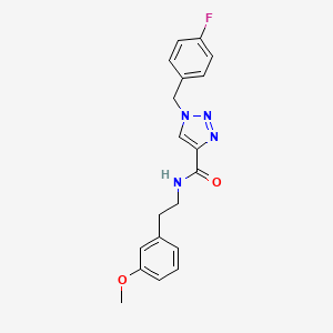 1-(4-fluorobenzyl)-N-[2-(3-methoxyphenyl)ethyl]-1H-1,2,3-triazole-4-carboxamide