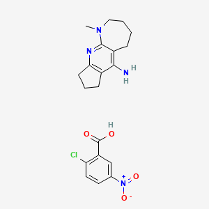 2-chloro-5-nitrobenzoic acid - 1-methyl-1,2,3,4,5,7,8,9-octahydrocyclopenta[5,6]pyrido[2,3-b]azepin-6-amine (1:1)