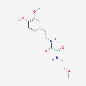 molecular formula C15H22N2O5 B5199876 N-[2-(3,4-dimethoxyphenyl)ethyl]-N'-(2-methoxyethyl)ethanediamide 