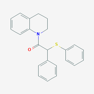 molecular formula C23H21NOS B5199925 1-[phenyl(phenylthio)acetyl]-1,2,3,4-tetrahydroquinoline 