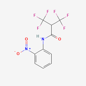 molecular formula C10H6F6N2O3 B5199942 3,3,3-trifluoro-N-(2-nitrophenyl)-2-(trifluoromethyl)propanamide 