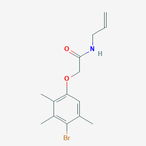 molecular formula C14H18BrNO2 B5199943 N-allyl-2-(4-bromo-2,3,5-trimethylphenoxy)acetamide 