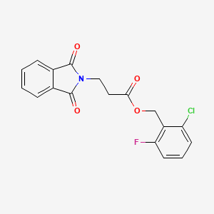 2-chloro-6-fluorobenzyl 3-(1,3-dioxo-1,3-dihydro-2H-isoindol-2-yl)propanoate