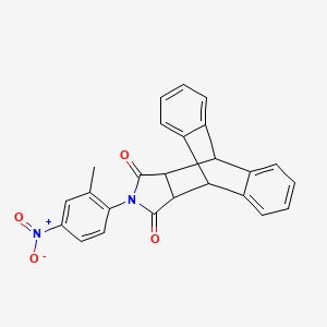 17-(2-methyl-4-nitrophenyl)-17-azapentacyclo[6.6.5.0~2,7~.0~9,14~.0~15,19~]nonadeca-2,4,6,9,11,13-hexaene-16,18-dione