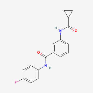 3-[(cyclopropylcarbonyl)amino]-N-(4-fluorophenyl)benzamide